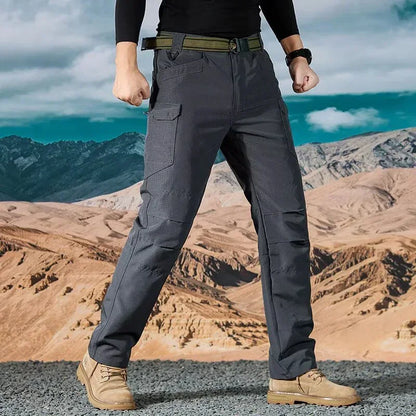 Men Casual Cargo Pants 2025 New Male Summer Tactical Wear Resist Quick Dry Outdoor Trousers Multi Pockets Hike Work Trousers
