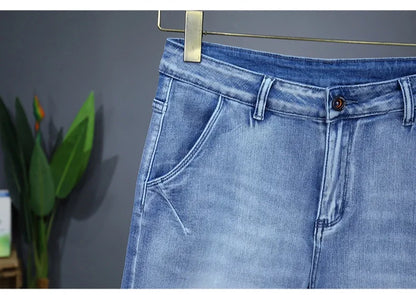 Men's Straight Casual Denim Shorts Simple Solid Cargo Slim Jeans Comfortable Breathable Bermuda Short Pants Summer 2025 Y2K