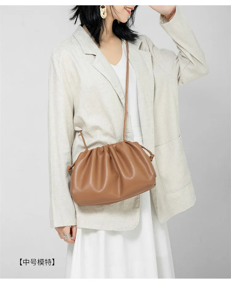 Soft Pu Leather Women Shoulder Bag High Quality Small Cloud Crossbody Bags for Women Fashion Female New Handbags Messenger Bags