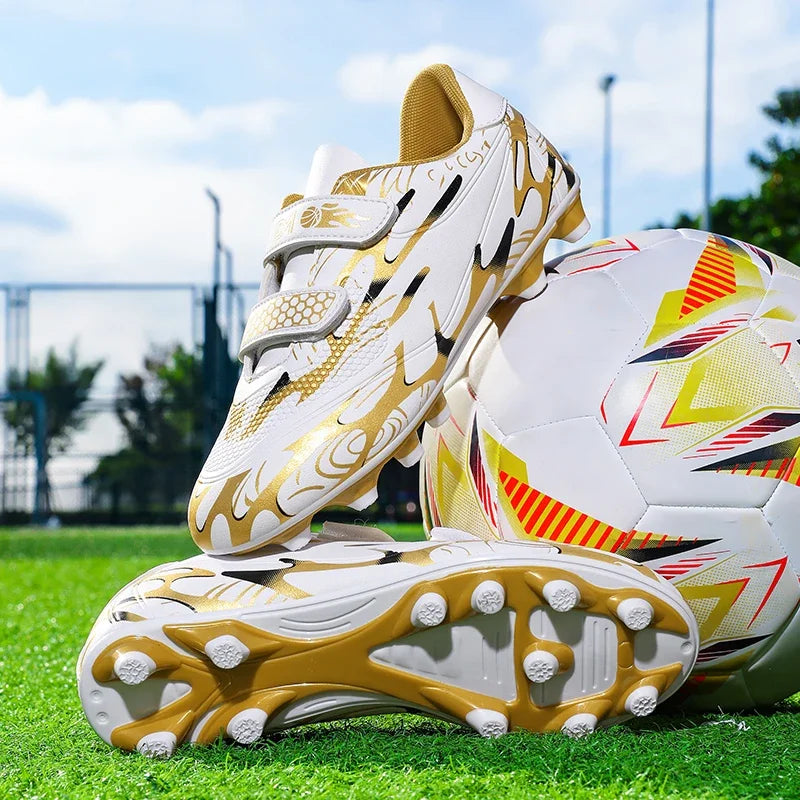 New Men Kids Football Boots Ultralight Boys Professional Soccer Shoes Cleats Non-Slip Match Grass Training Shoes Drop Shipping