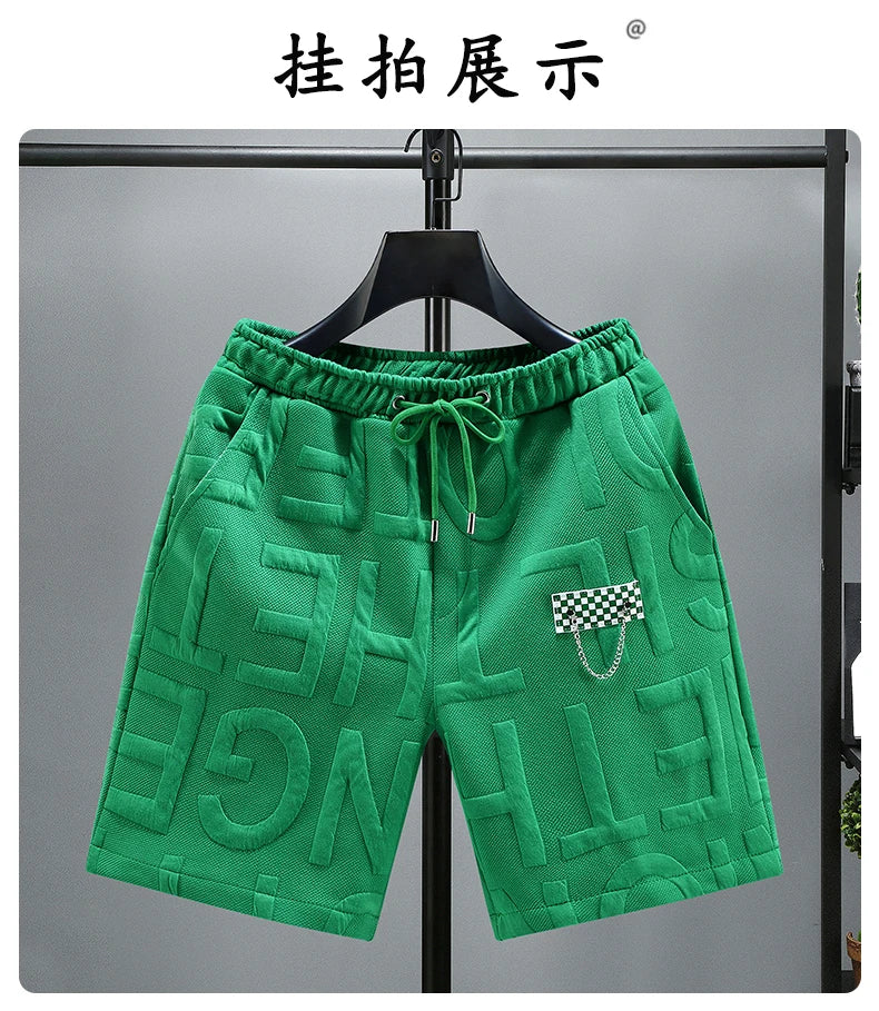 New Fashion knitted Shorts Men Comfortable Elastic Waist Clothing Male Breathable Short Trousers plus size