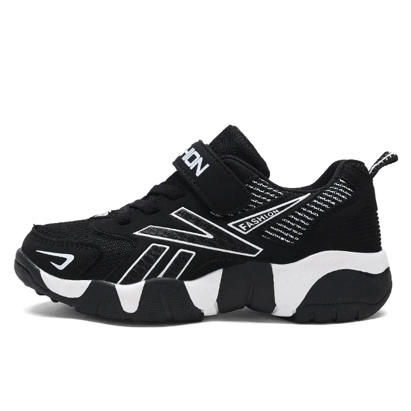 Children's Sneakers for Boy Lightweight Sport Tennis Shoes Fashion Breathable Mesh Kids School Running Basketball Shoes Non Slip