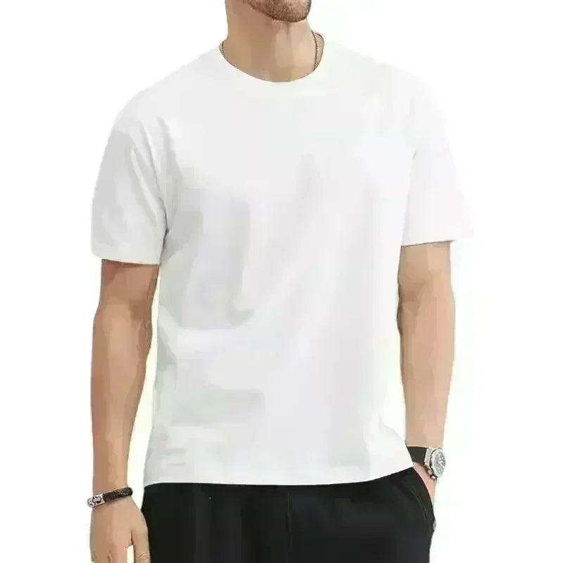 Parent-child Clothing Abstract Foreign Mountains and Seas Boys Pure Cotton Short-sleeved T-shirt Top Clothing