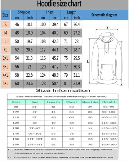 Parent-child Clothing Autumn Winter Japanese Hot-blooded Anime Classic Characters Comfortable Hoodie Men's Women's