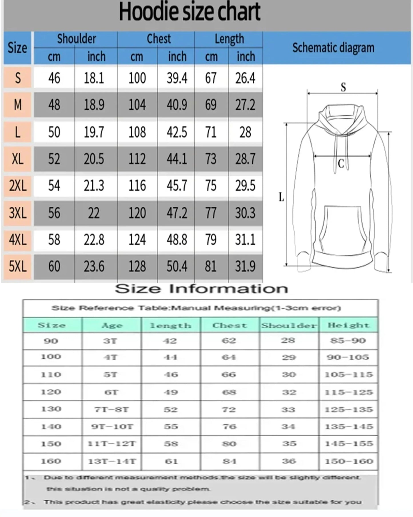 Men's and Women's Summer Fashion Street Casual Loose T-Shirt, Hoodie, Shorts and Sweatpants