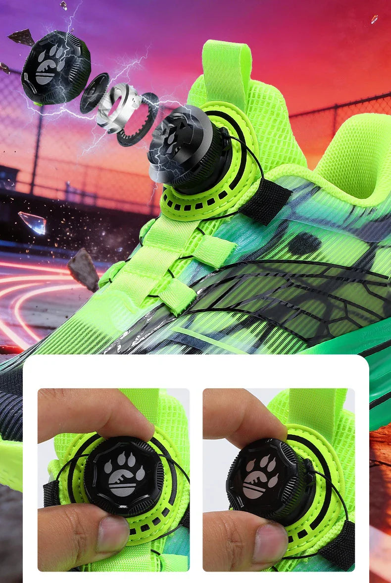 Children‘s Basketball Shoes Cushioned Sneakers Non-slip Breathable Running Shoes Lace-up Boys Girls Athletic Shoes Tennis Shoes