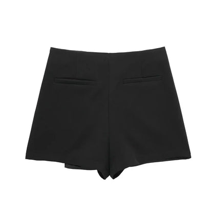 Shorts Women 2024 Black White Mini shorts Women's Shorts High waist Micro Casual Skirt Shorts Asymmetric Shorts Skirt Mujer