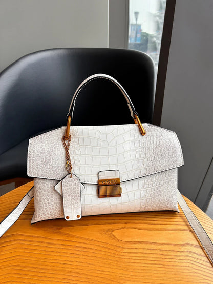 2025 new retro blue snake-shaped high-grade handbag fashion luxury luxury handbag lightweight large-capacity one-shoulder messen