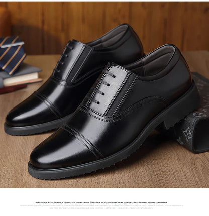 Men's casual leather shoes, business casual shoes, formal fashion, banquet flat shoes, size 50 men's shoes
