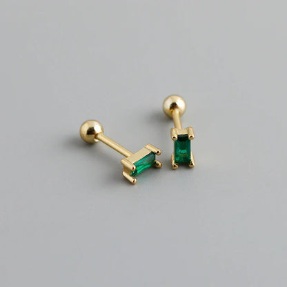 925 Sterling Silver Fashion Korean Petal Screw Bead Stud Earrings for Women Charm Ear Bone Piercing Jewelry Accessories