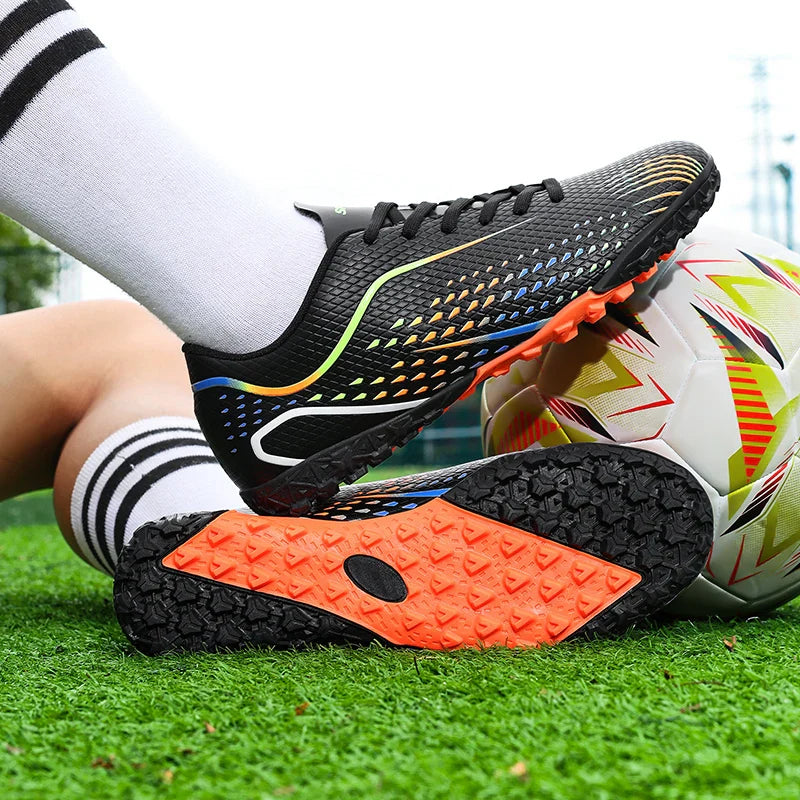 Kids Youth Soccer Shoes Cleats Football Boots Men Non Slip Breathable Lightweight Training Sneakers Boys Children Football Match