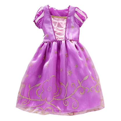 Baby Girl Rapunzel Costume Children Sleeping Beauty Belle Sofia Dress Kids Halloween Carnival Party Princess Dress Girl Disguise