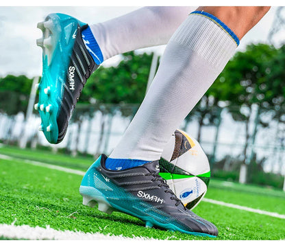 Double Star 2026 New Football Shoes, AG Long Stud for Kids, Primary Students, Teenagers and Adults, Professional Match & Trainin