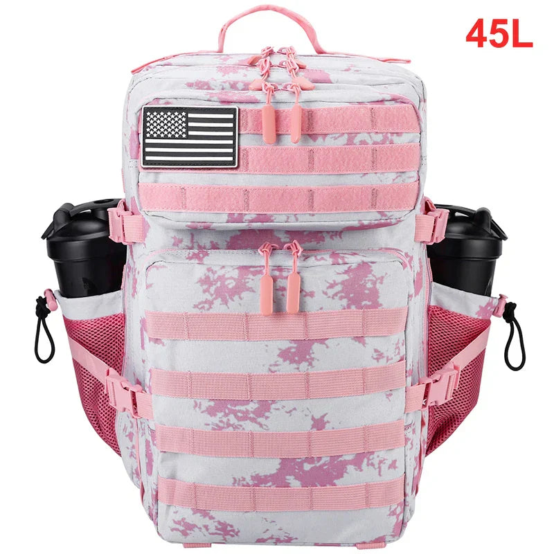 45L Tactical Backpack Men Outdoor Waterproof Sports Travel Gym Hiking Bug Out Bag Military Camping Hunting Survival Rucksack