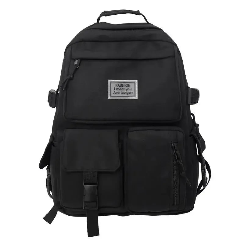 Men's and Women's Large Capacity Casual Schoolbag Universal Nylon Backpack Fashion Computer Backpack Daily Commuting
