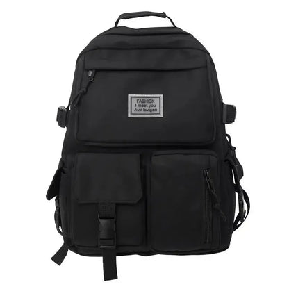 Men's and Women's Large Capacity Casual Schoolbag Universal Nylon Backpack Fashion Computer Backpack Daily Commuting