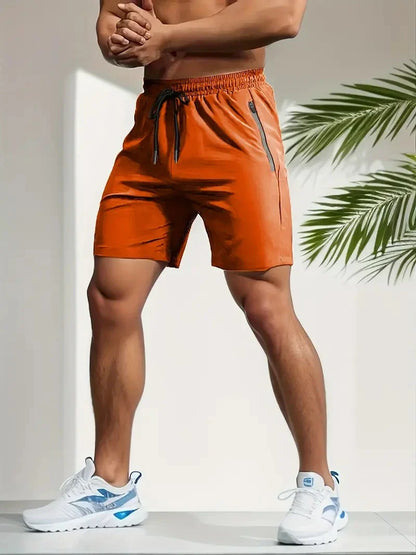 Summer Shorts Men Gym Sport Running Squat Fitness Workout Man Short Pants Breathable Quick-drying Drawstring Mens Shorts