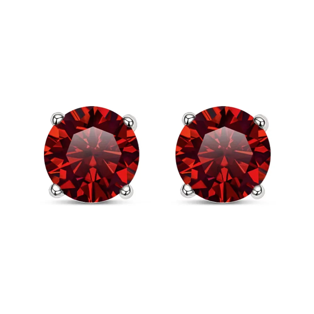 Moissanite Earring S925 Sterling Sliver Plated with 18k White Gold Earring for Women Man Sparkling Fine Jewelry