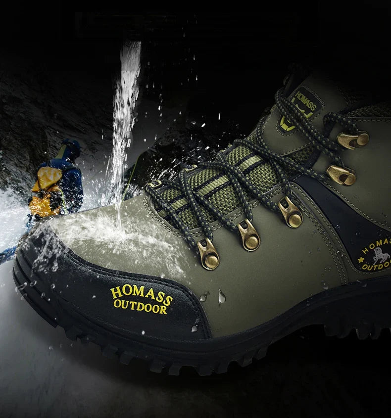 New Outdoor Shoes Men High Top Trekking Botas Leather Men Outside Boots For Men and Women Mountain Comfortable Hiking Boots