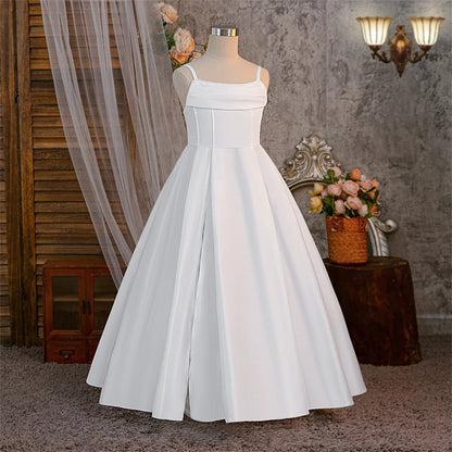 Vestidos de Meninas para Festa de Batismo de Verão Dama de Honra Vestido Elegante para Casamento Aniversário Noite Princesa Menina Primeira Comunhão Fantasia de Formatura