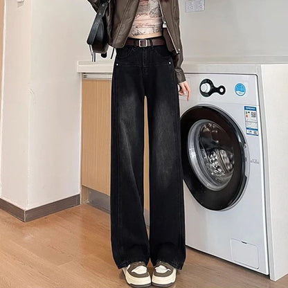 High Waist Loose Wide Leg Jeans
