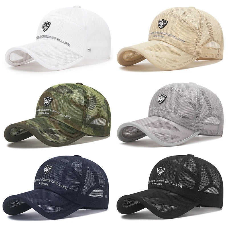Outdoor Camouflage Mesh Baseball Cap Men Cap Summer Unisex Men And Women Camo Baseball Cap Trucker Hat Casquett
