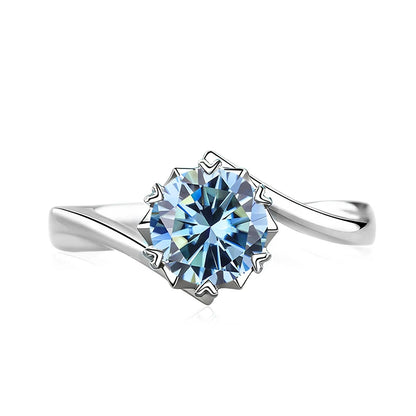 Black Pink Moissanite Women Rings S925 Sterling Silver Jewelry For Wedding Engagement Ring With Certified Women's Ring