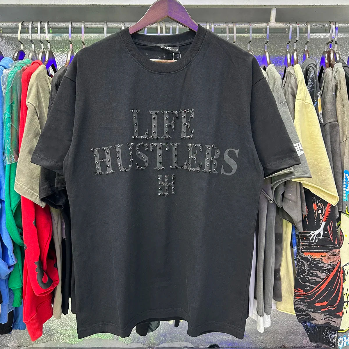 Masked Angel Shooting Arrows Diamond Cotton Short Sleeve Tshirts for Men and Women Crew Neck Loose Summer T-shirt Oversized Tees