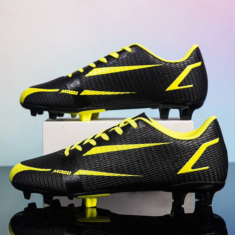 New Outdoor Men Soccer Shoes Adult Cleats Long Spikes Football Boots Training Sport Footwear Sneakers Non Slip Training Unisex