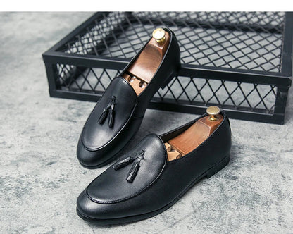 Fashion Tassel Formal Shoes 2025 New Classic Men Business Shoes Italy Luxury Moccasins Prom Men Casual Loafers Party Flats