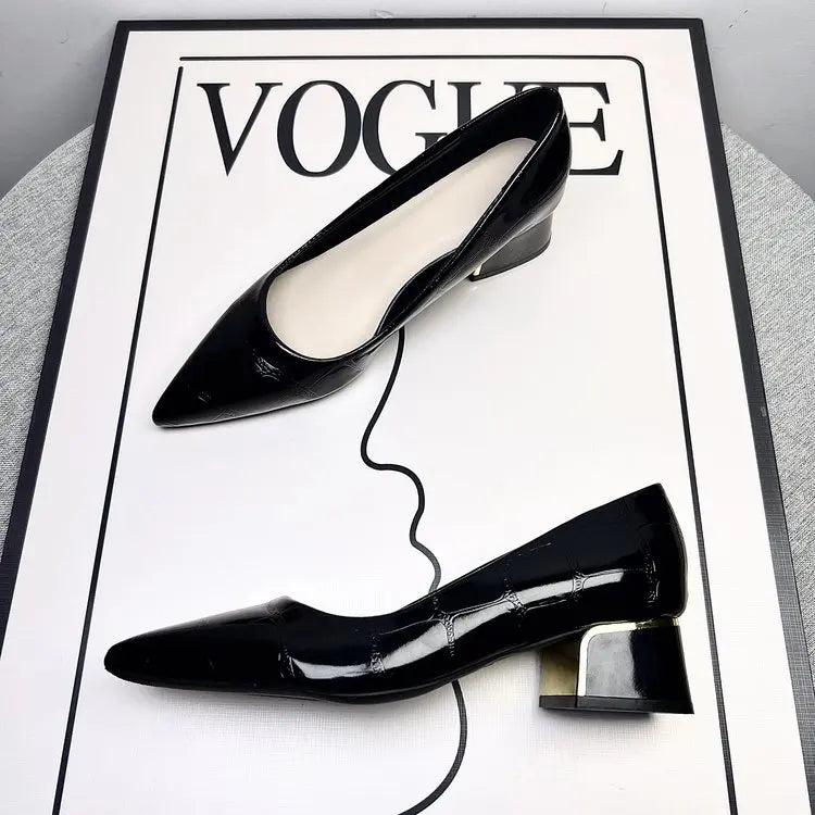 comfortable and versatile design, luxurious and light, high-end fashion, matching with small skirt, ladies' single shoes