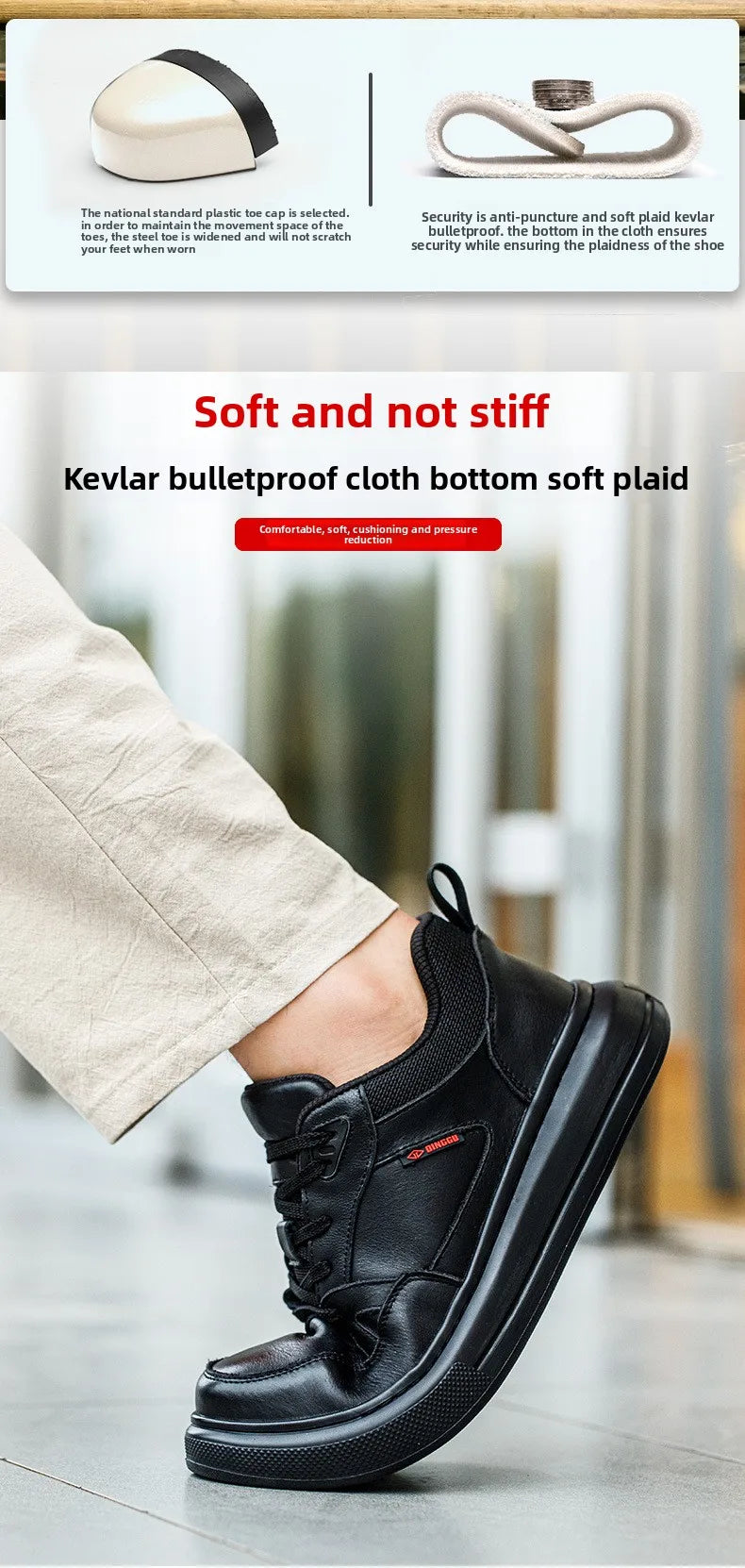 Insulated Shoes 6KV Electrician Shoes Toe Caps Anti Smashing Anti Piercing Lightweight Soft Safety Shoes Labor Protection Shoes
