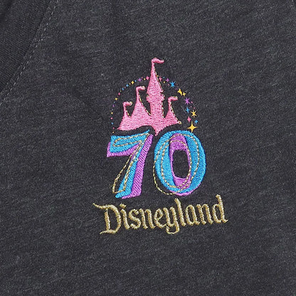 Embroidery T Shirt Women Casual V Neck Short Sleeve Tshirt Top Mickey Cartoon Tee Streetwear