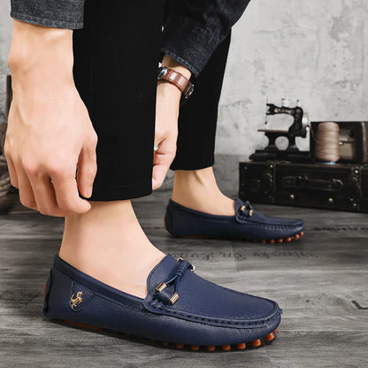 Summer Mens Fashion High Quality Outdoor Casual Leather Shoes Comfortable Breathable Classic 2024 New Slip on Men's Shoes