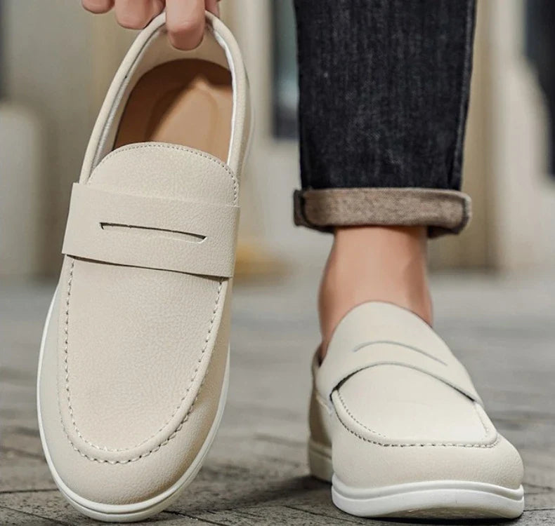 New British style breathable men's loafers fashion youth casual single shoes driving shoes