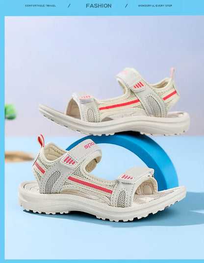 Summer Children Sandals Shoes Boys Girls Toddler Soft Non-Slip Baby Cute Princess Dance For Kids Student Outdoor Beach