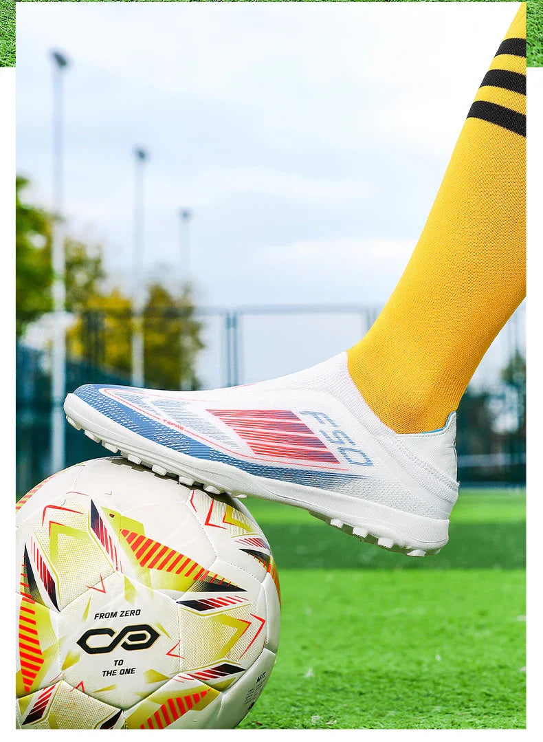 New Men Soccer Shoes Cleats Training Boys Sport Football Boots FG/TF Non Slip Match Breathable Adult Long Spikes Outdoor Sneaker
