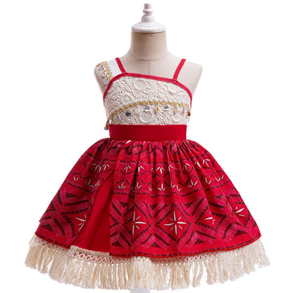 Fantasia Moana 2 da Princesa Disney para Meninas, Cosplay Vaiana, Festa de Carnaval, Aventura no Oceano, Roupa Infantil de Halloween