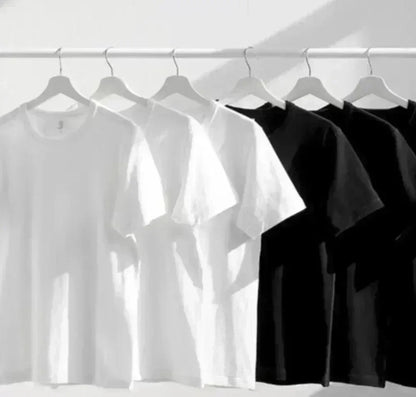 Men's American Street Style Printed T-shirt - Round Neck Summer Short Sleeved Shirt,