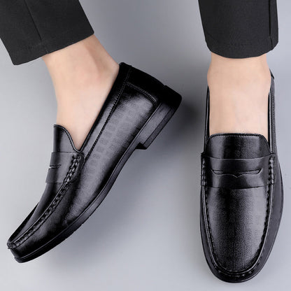 Genuine Leather Men Shoes Casual Italian Men Loafers Breathable Office Shoes Men Designer Slip On Driving Shoes Plus Size 38-46