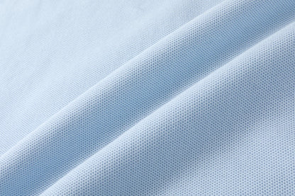 Classic Men Short Sleeve Polo Shirt 100% Mercerized Cotton Breathable Summer Golf Business Casual Athletic Tops