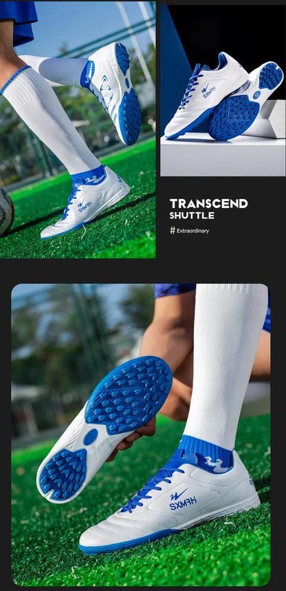 Double Star Men's Genuine TF Turf Soccer Shoes, for Primary School Students, Teenagers, Adults & Kids, Professional Training and