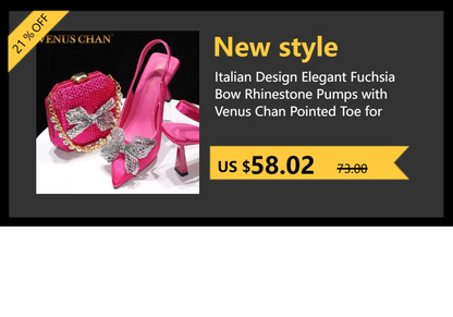 Italian Design Rhinestone Luxury Wine Colour Pointed Toe Shoe & Bag Set Women's High Heels for Parties
