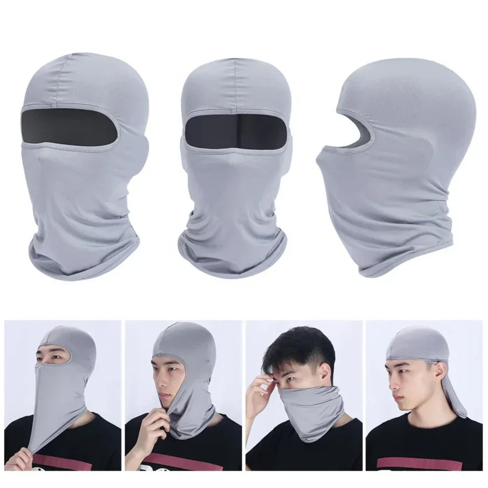 Full Face Mask Hiking Cycling Camping Hunting Airsoft Cap Bike Head Cover Summer Men Women Ski Mask Hiking Scarves