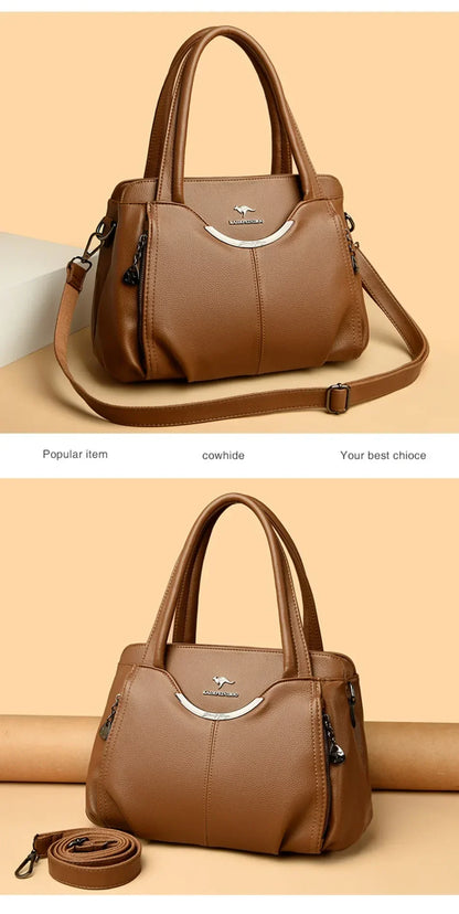 Luxury Purses and Handbags High Quality Soft Leather Shoulder Crossbody Bags for Women 2024 Elegant Tote Messenger Sac A Main