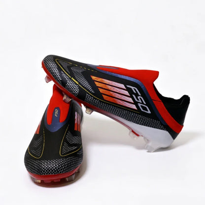 2555 High Quality Mens Soccer Shoes SLIP-ON Non-Slip Turf Soccer Cleats Boys TF/FG Training Football Boots Chuteira Campo F50