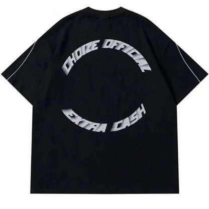 Camiseta masculina de verão moderna com estampa de letras 69, poliéster microelástico, respirável, gola redonda, para atividades ao ar livre e estilo urbano
