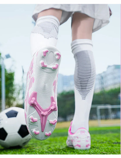 New Men Kids Soccer Shoes Football Boots Ultralight Match Grass Boys Professional Cleats Non-Slip Training Shoes Drop Shipping