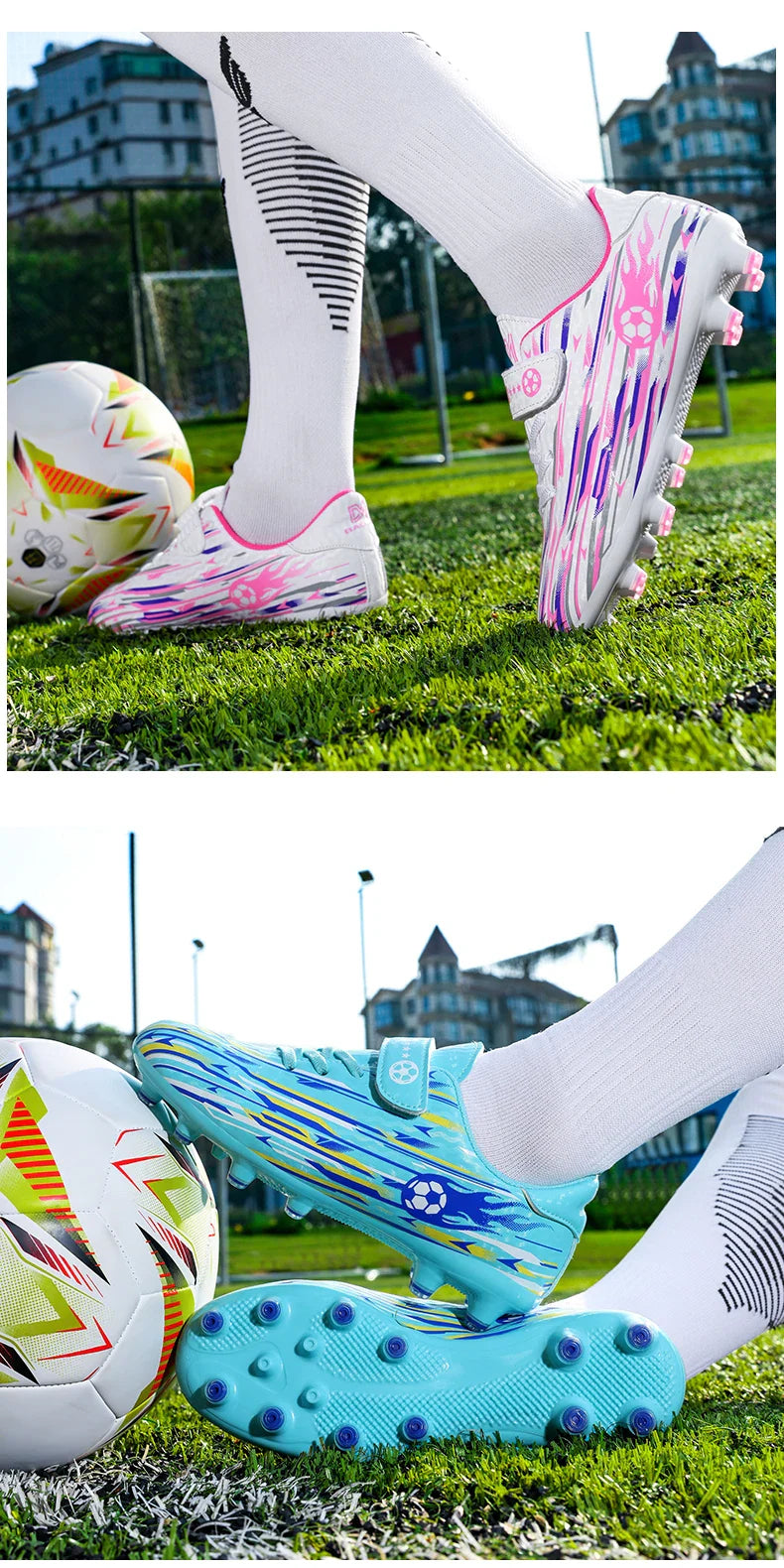 New Kids Professional Soccer Shoes Cleats TF Indoor Men Football Field Boots Original Football Society Shoes Grass Training Fast