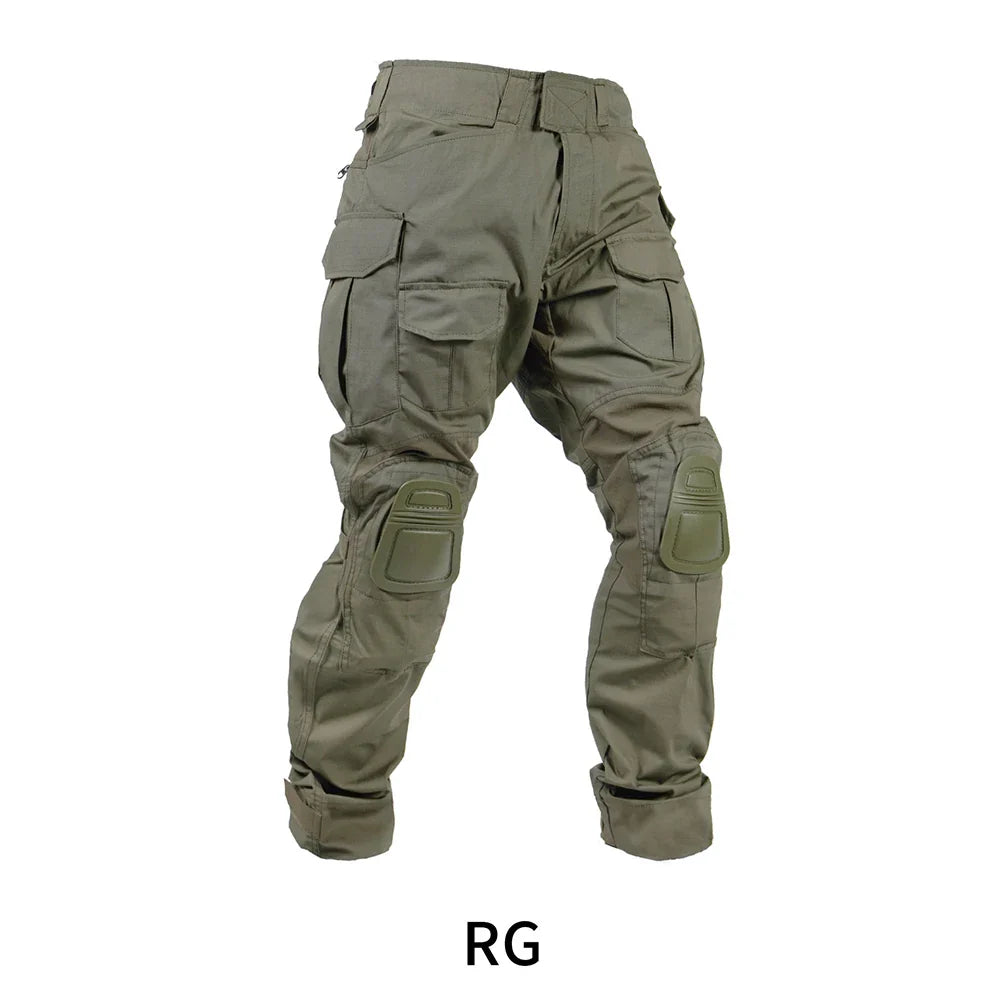 Tactical G3 Pants Cargo Combat Pants With Knee Pads Tactical Trousers Cotton Polyster Hiking Hunting Paintball Outdoor Sports
